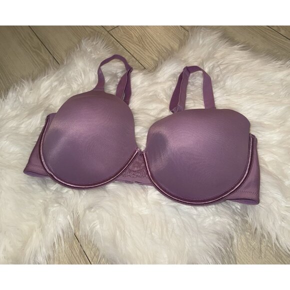 Vanity Fair 76528 Smooth Support Full Figure Bra Lined UW Womens 40DD Purple - Picture 1 of 6